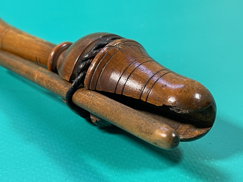 Antique Treen Teachers Clicker View V