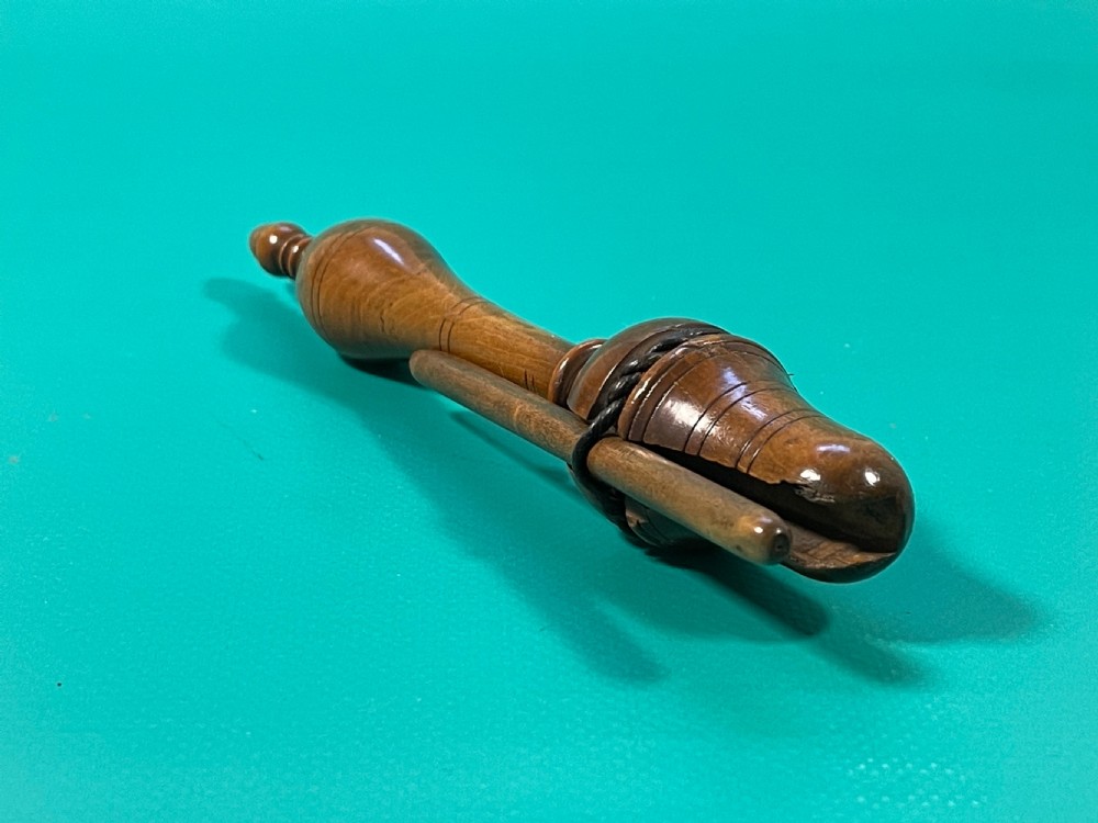Antique Treen Teachers Clicker View VII