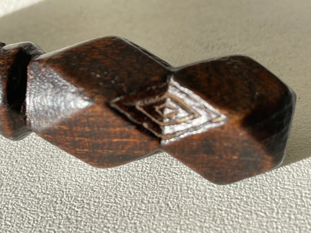 An Antique Treen Folk Art sailors seam rubber View II
