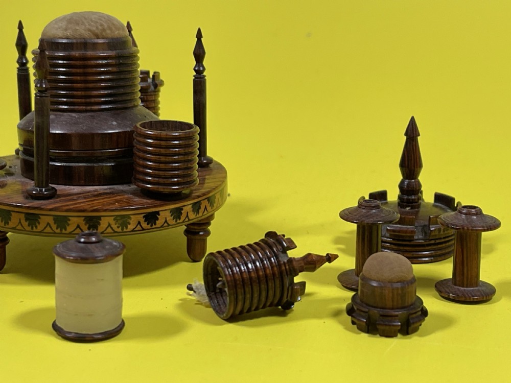 A Treen Regency Sewing Companion - Turret Shaped View II
