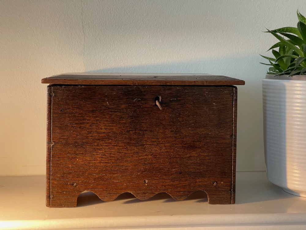 A Small Georgian Oak Boarded Box View III