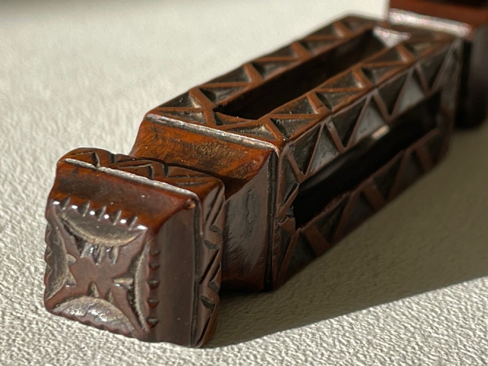 An Unusual Antique Treen Apple Corer View VII
