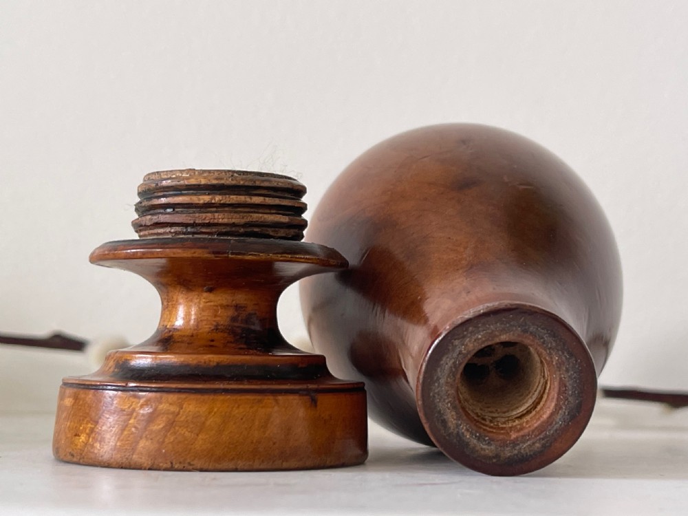Antique Treen Spice Flask View III