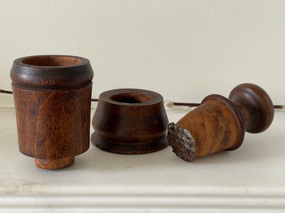 Antique Treen Spice Mortar & Pestle - Dr Reckless Collection View III