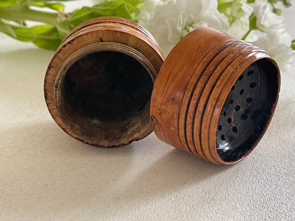 Antique Treen Pounce Pot View IV