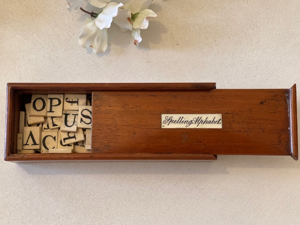 Antique Alphabet & Spelling Box View II
