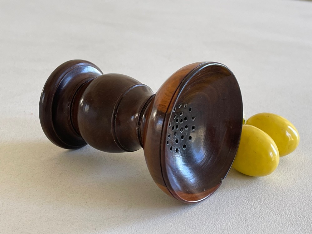 An English 18th Century Antique Treen Pounce pot View III