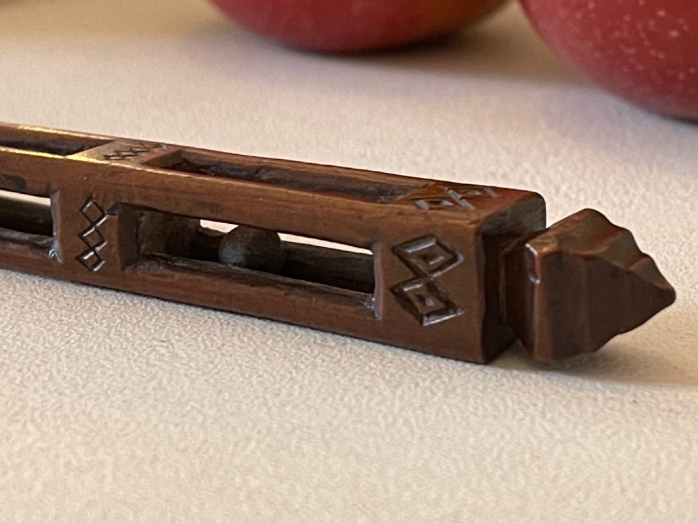 Antique Treen Georgian Apple Corer - love token View III