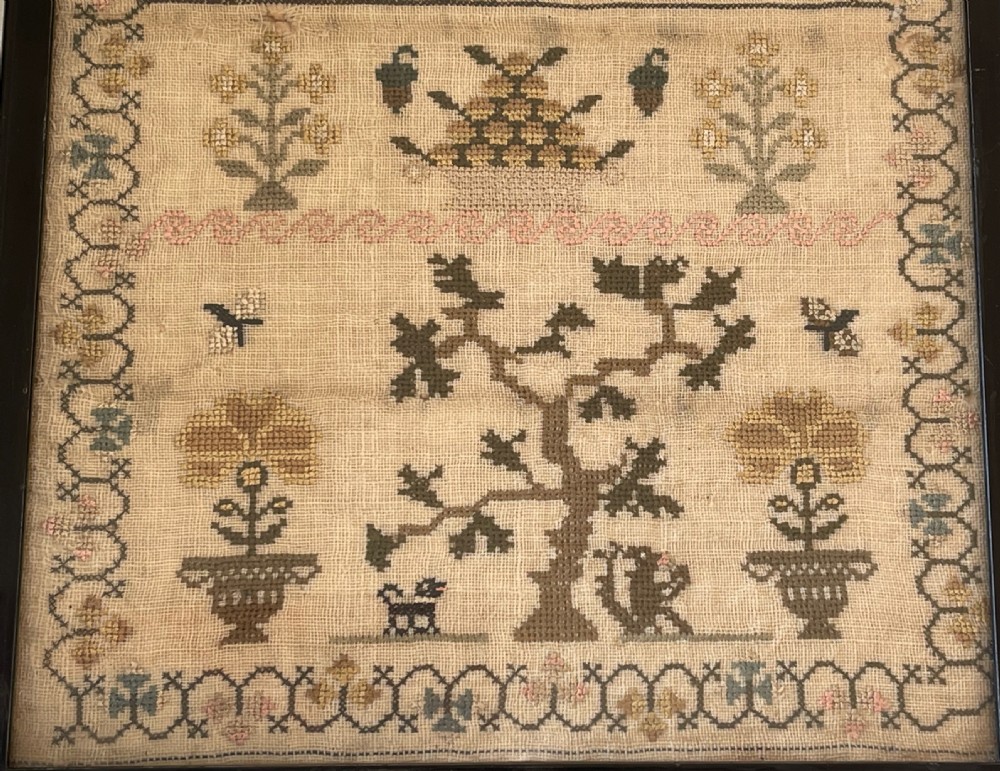An Interesting 19th Century Sampler - unusual verse View III