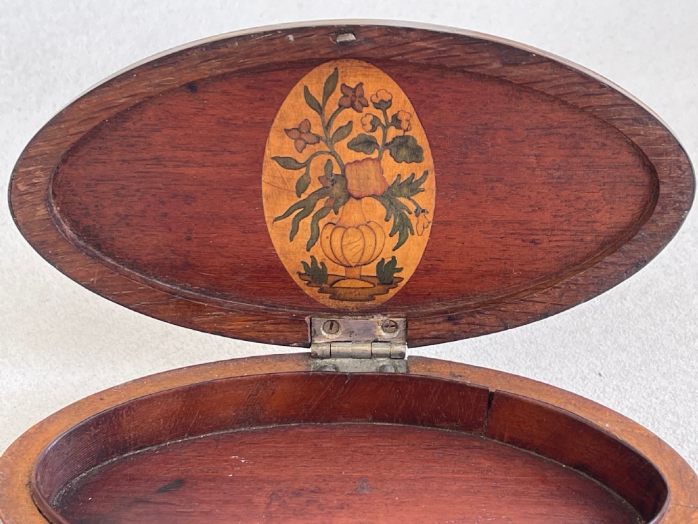 A Georgian Inlaid Oval Box View II