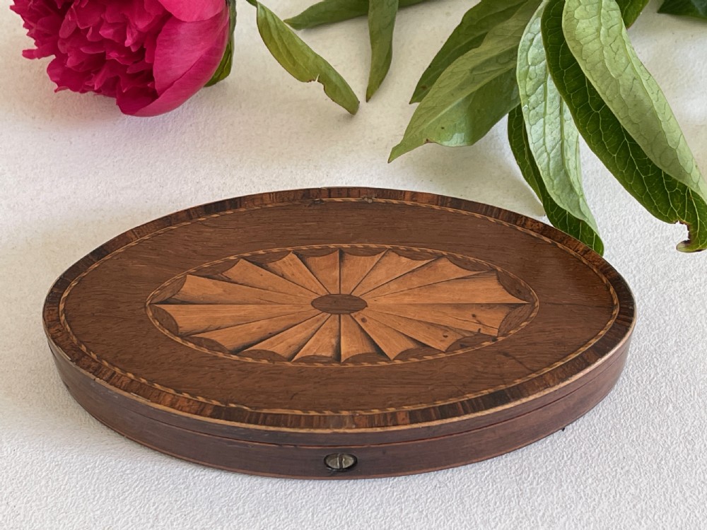 A Georgian Inlaid Oval Box View V