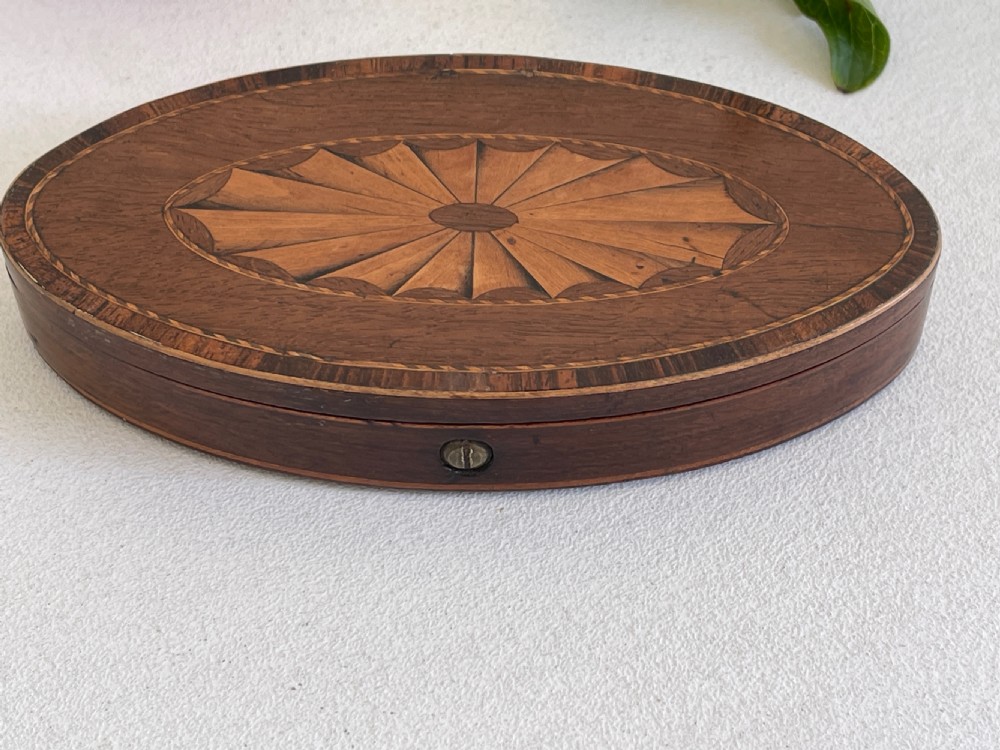 A Georgian Inlaid Oval Box View VIII