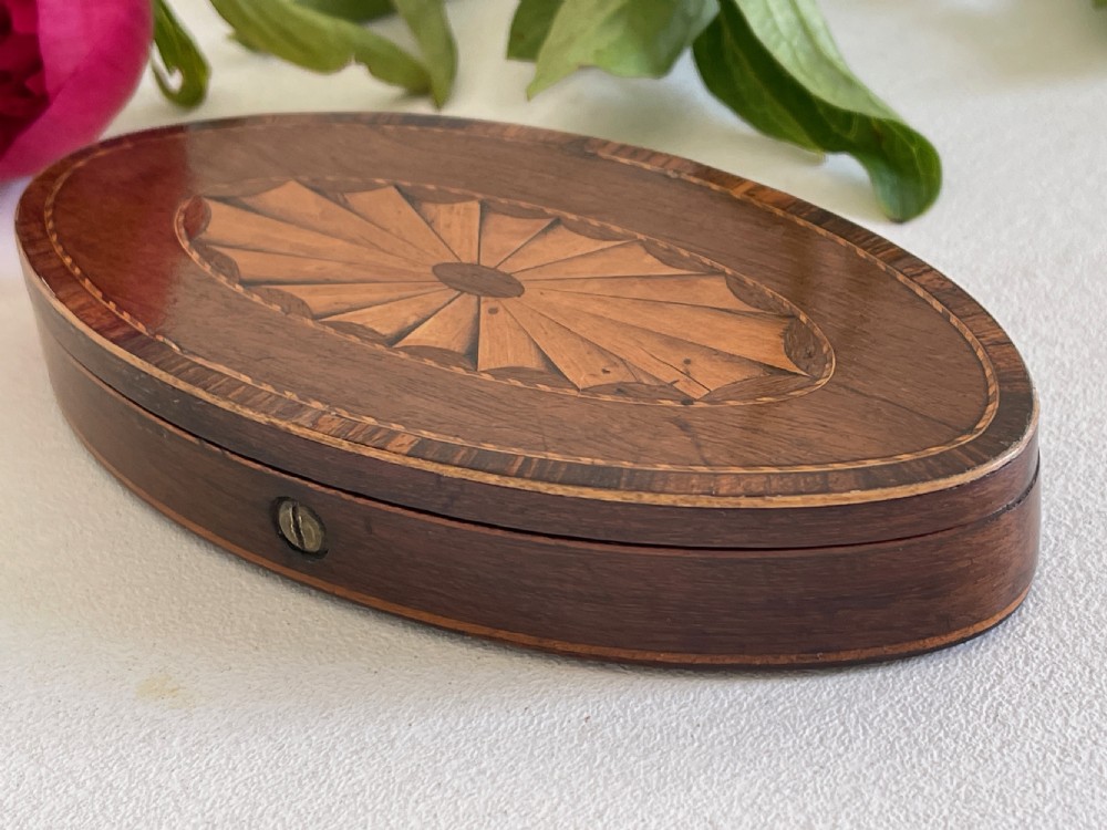 A Georgian Inlaid Oval Box View XI