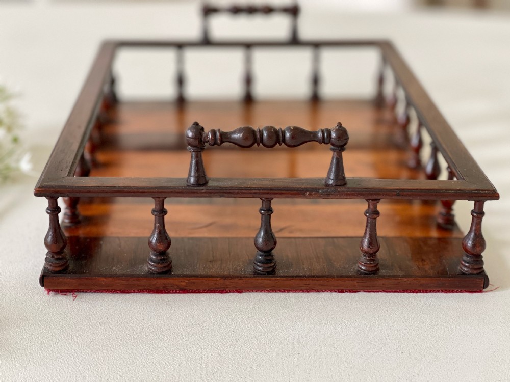 A Regency Book Tray - rosewood & Satinwood View III