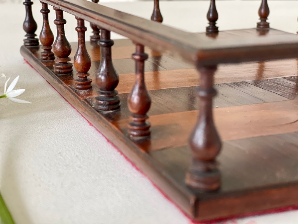 A Regency Book Tray - rosewood & Satinwood View V