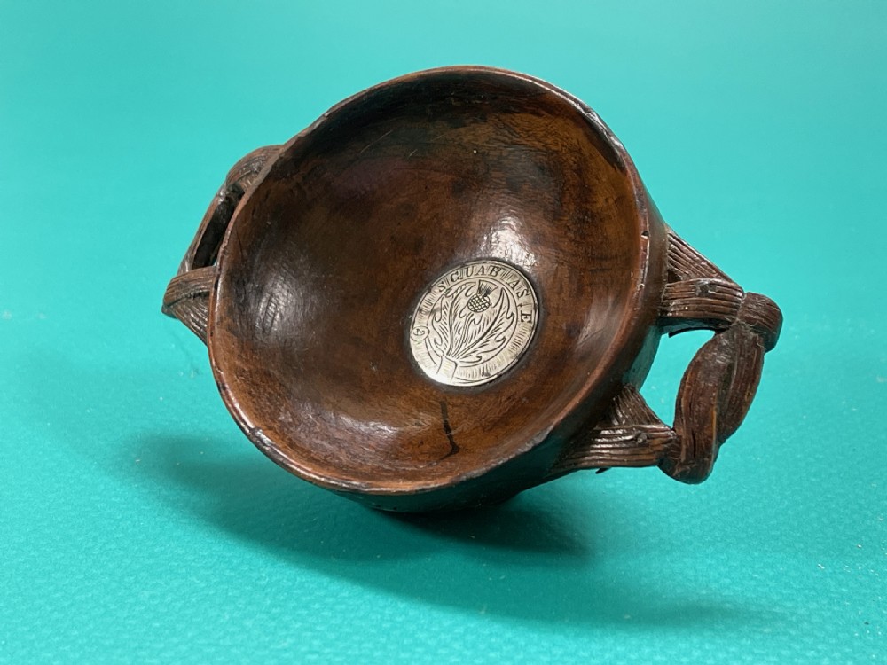 Antique Treen Laburnum Quaich View IV