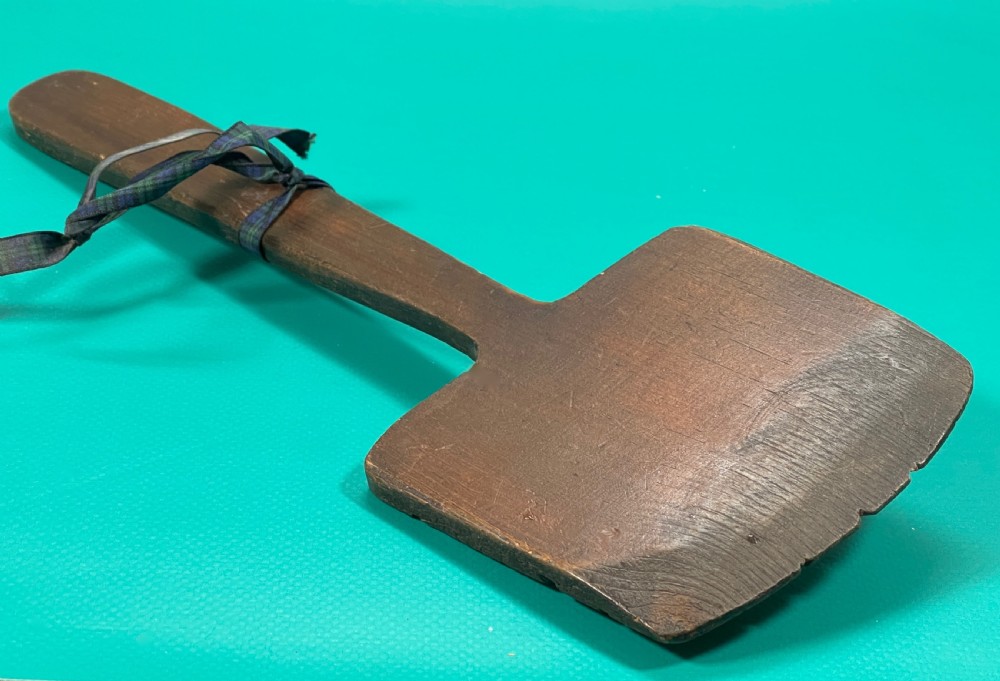 Antique Treen Pie Peel & Riddle Board View II