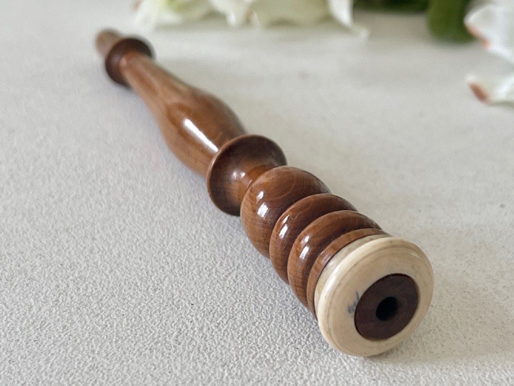 Antique Treen Yew Wood Knitting Sheath View IV