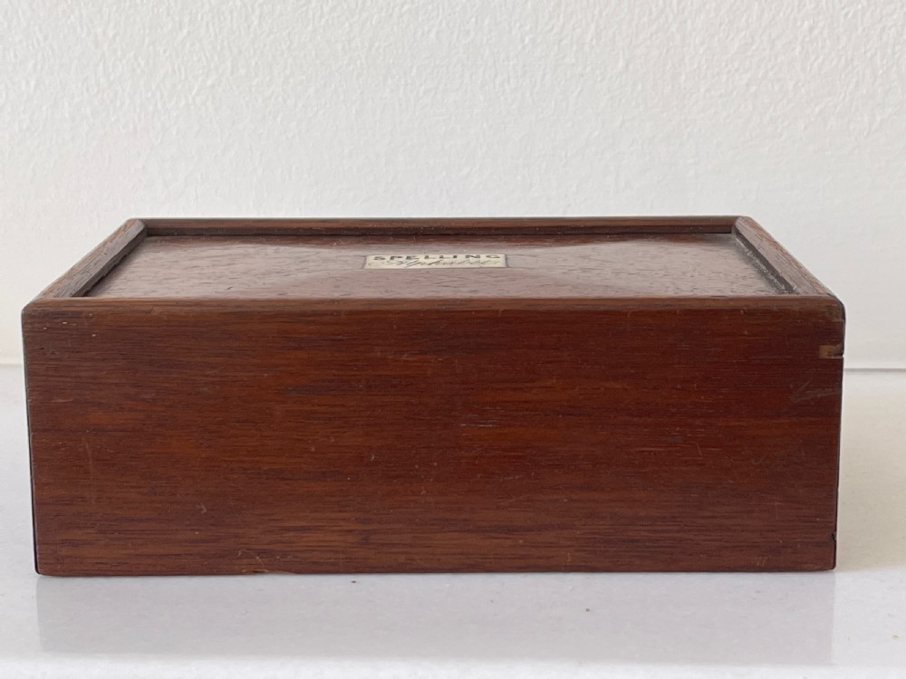 Antique Spelling and Alphabet Box - includes 232 double sided bone letters View VI
