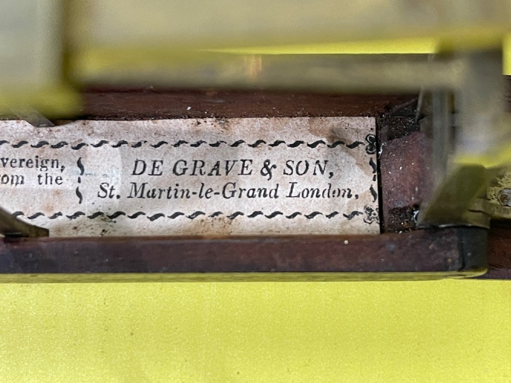 Antique  folding sovereign scales by De Grave and Son London View III