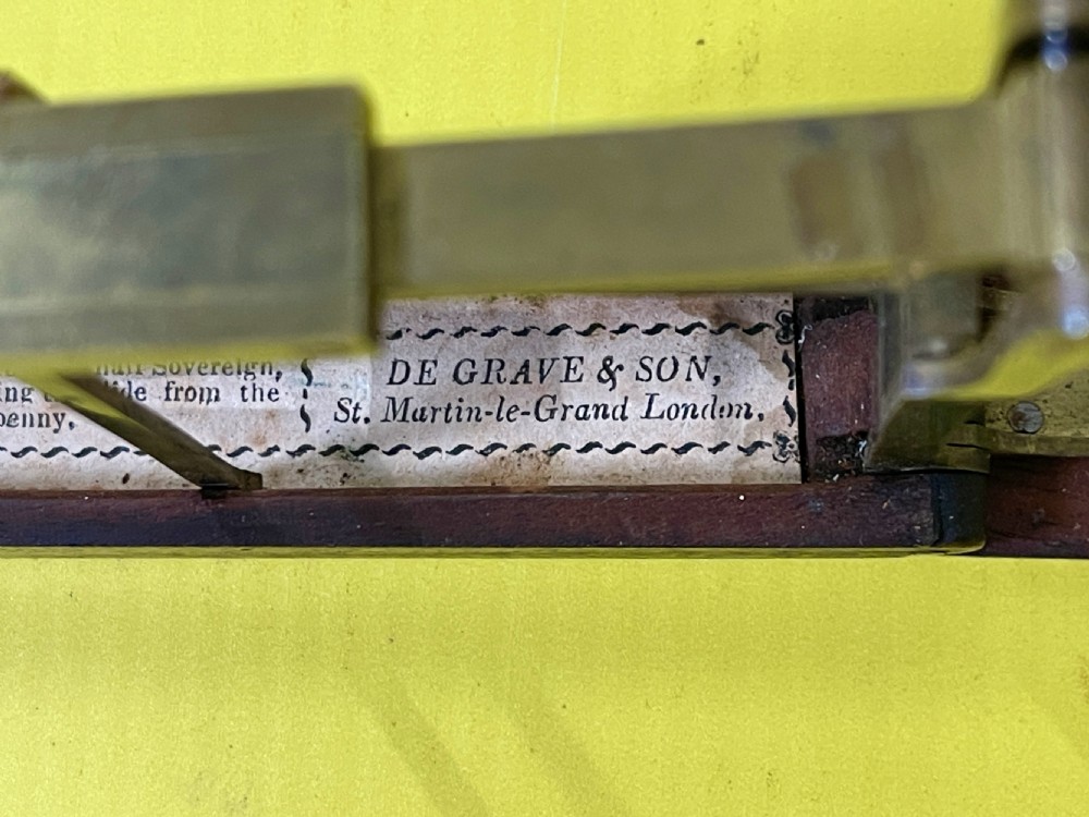 Antique  folding sovereign scales by De Grave and Son London View VI