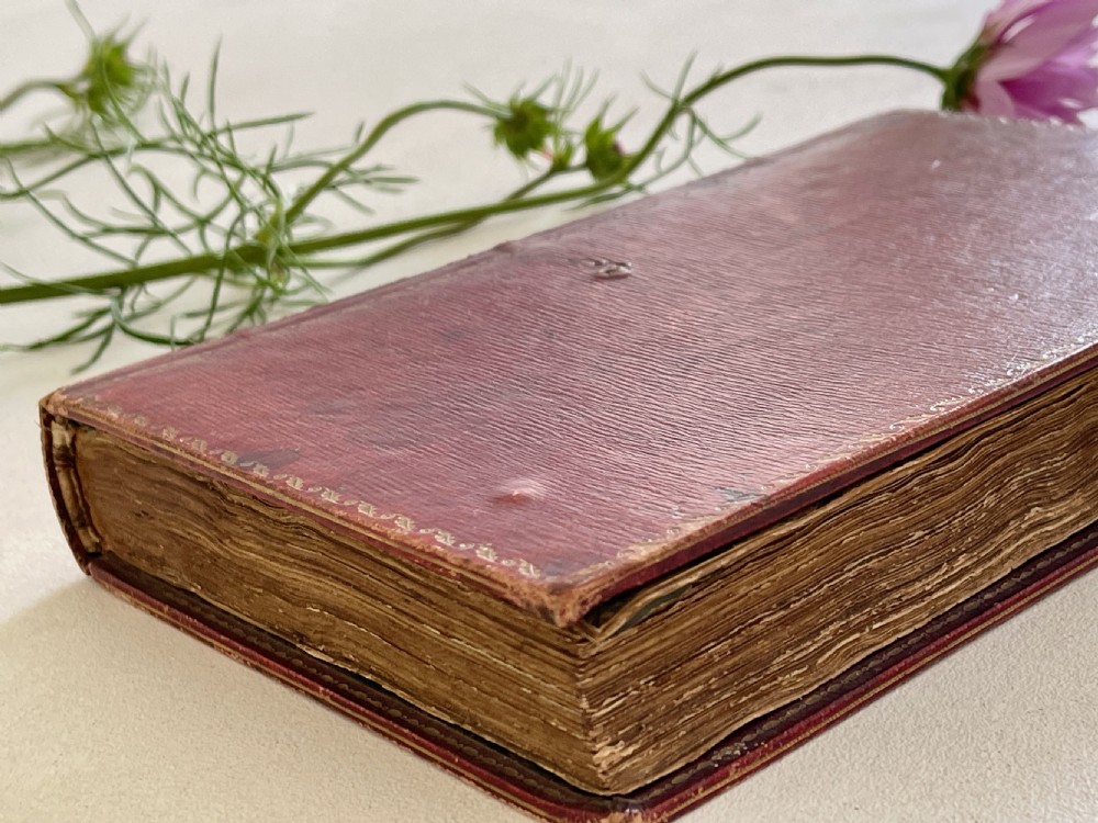 AntiqueRed Leather Book Box View VIII