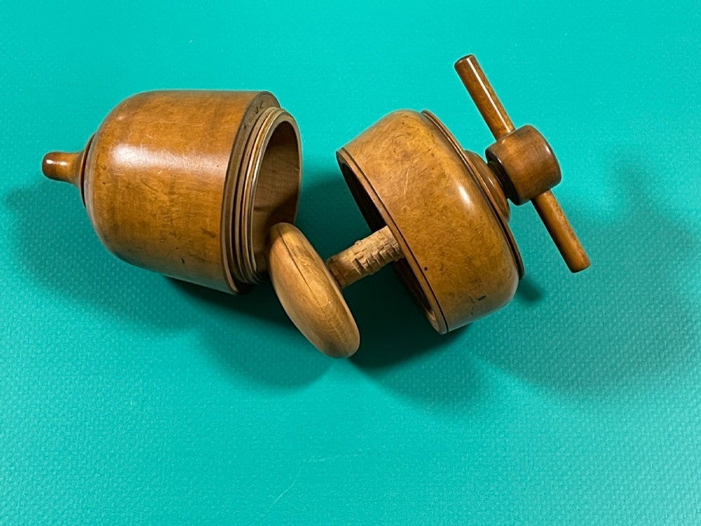 Antique Treen Boxwood Lemon Squeezer View II