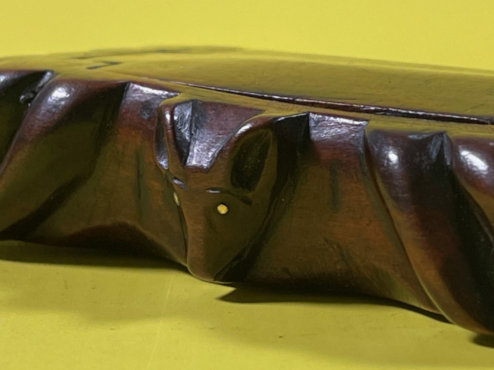 Antique Scottish Pocket Snuff Box - hounds and fox View X