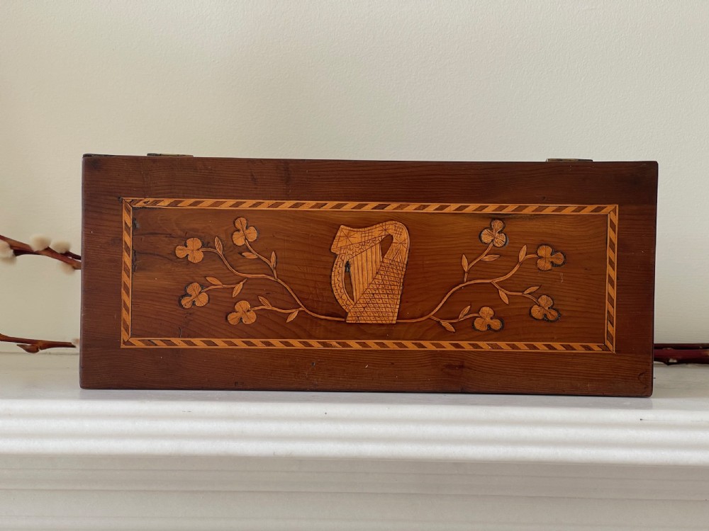Antique Irish  Killarney Ware Box
