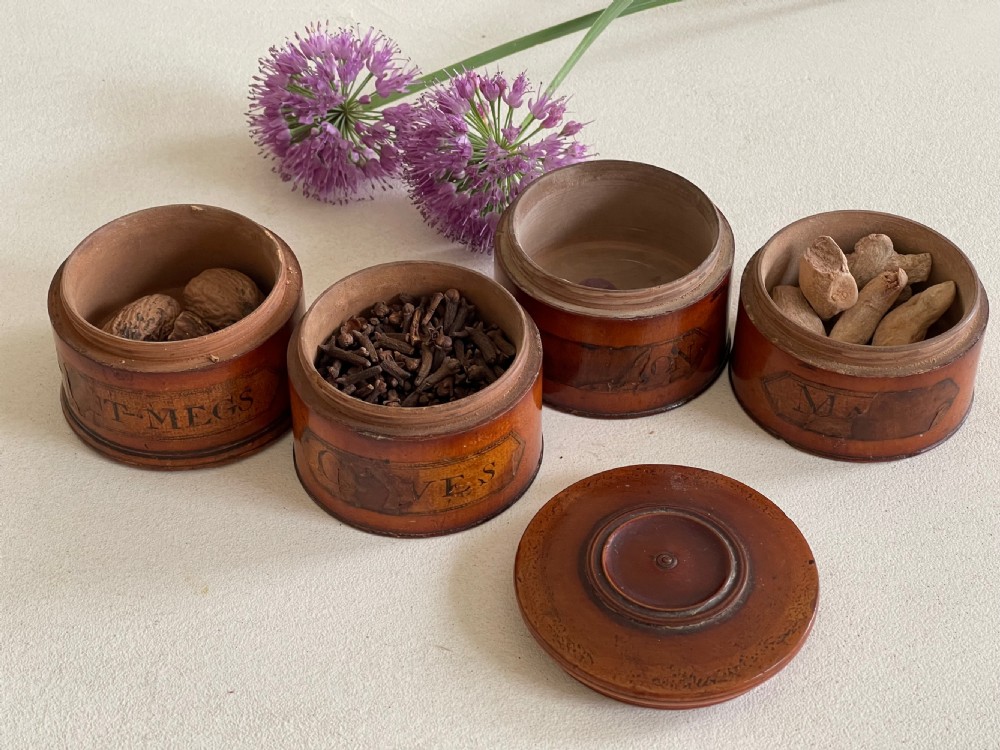 Antique Treen Spice Tower - four tier View VI