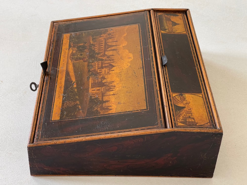 Antique Tunbridge Ware Writing Slope - small size View VII