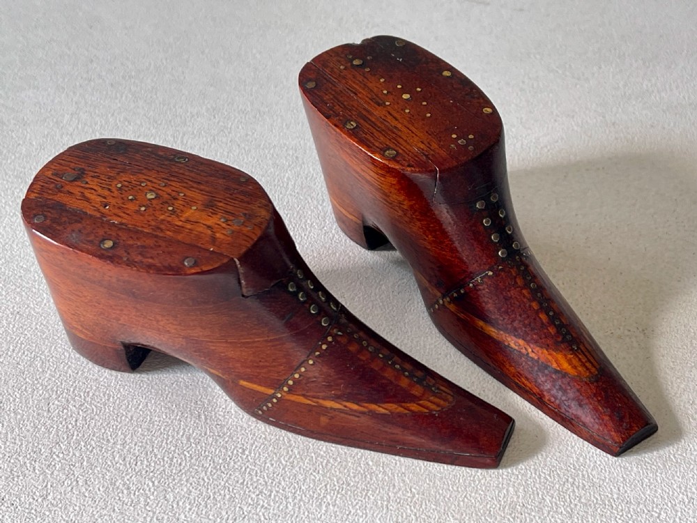 A Pair Of Antique Snuff Shoes