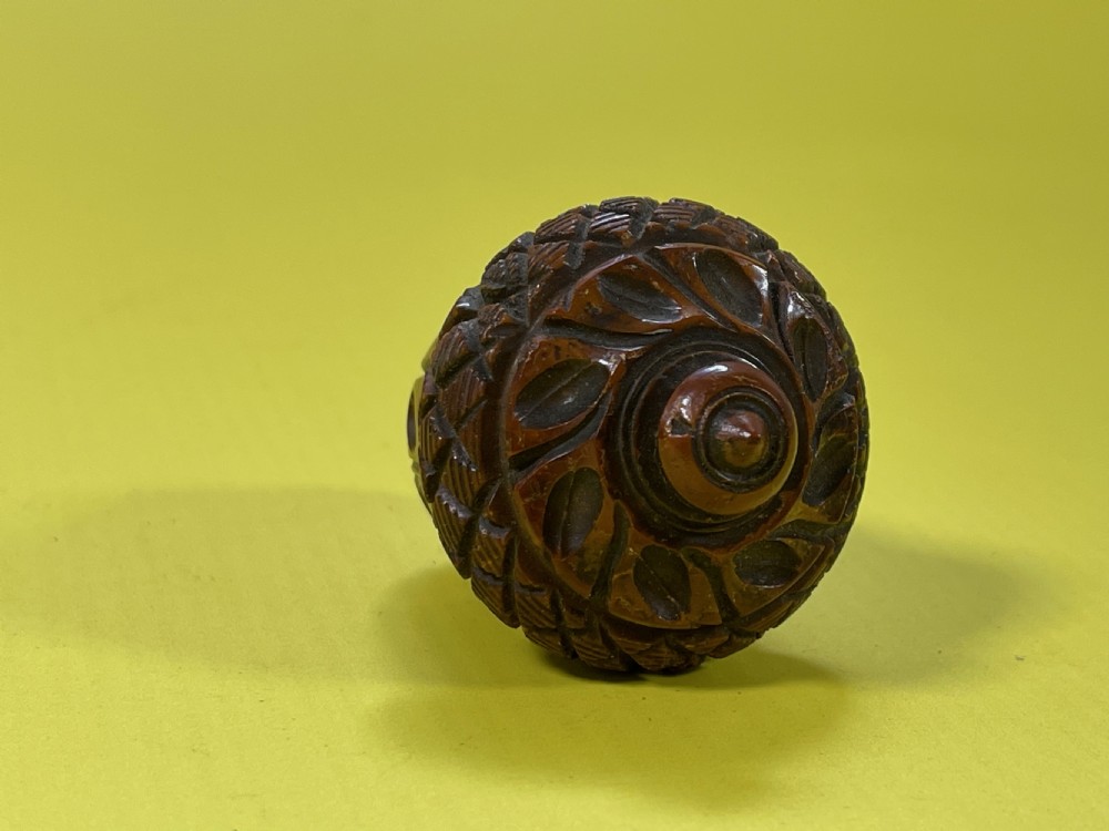 Antique Treen Nutmeg Grater - acorn shaped View III