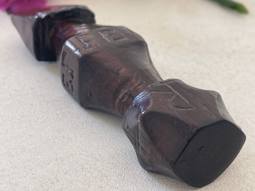 An antique treen sailors rubber  View III