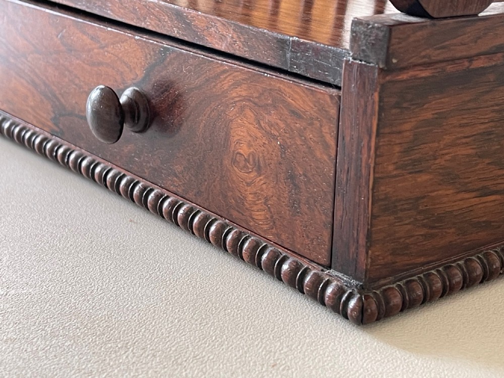 Antique Irish Rosewood  Portable Book Carrier - stamped Williams  Gibton View VI