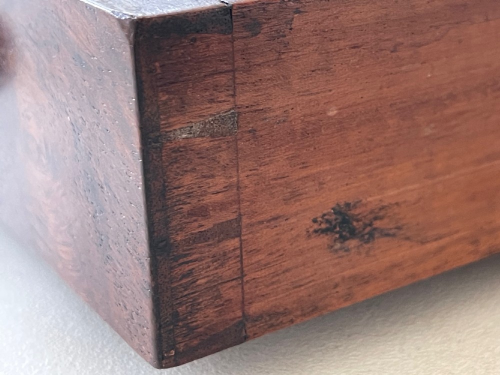 Antique Irish Rosewood  Portable Book Carrier - stamped Williams  Gibton View XIV