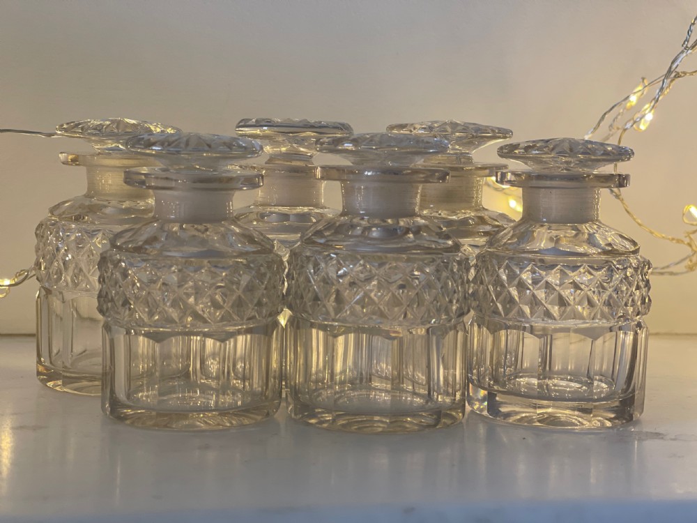Antique Rosewood  Scent Box - complete with its cut glass scent bottles View VII