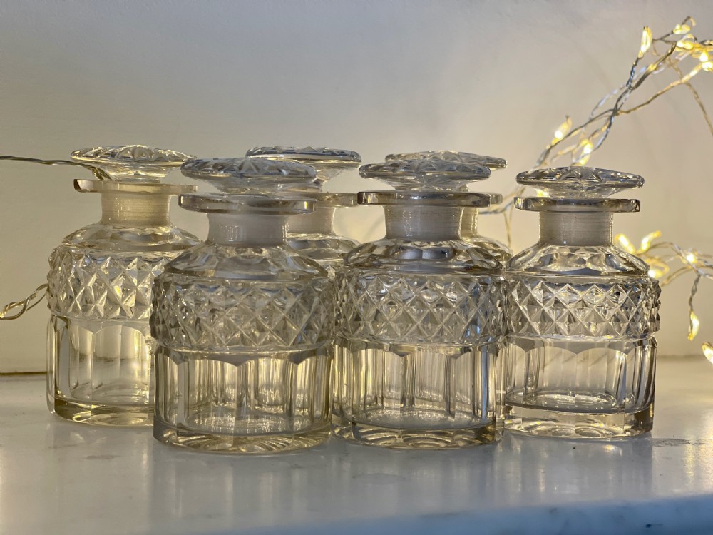 Antique Rosewood  Scent Box - complete with its cut glass scent bottles View IX