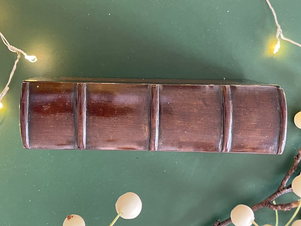 An Antique Treen Puzzle Book Box -compartments inside View III