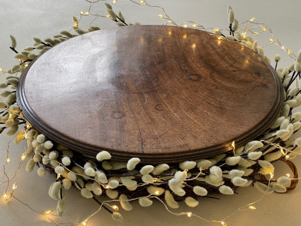 Antique Mahogany Lazy Susan View V