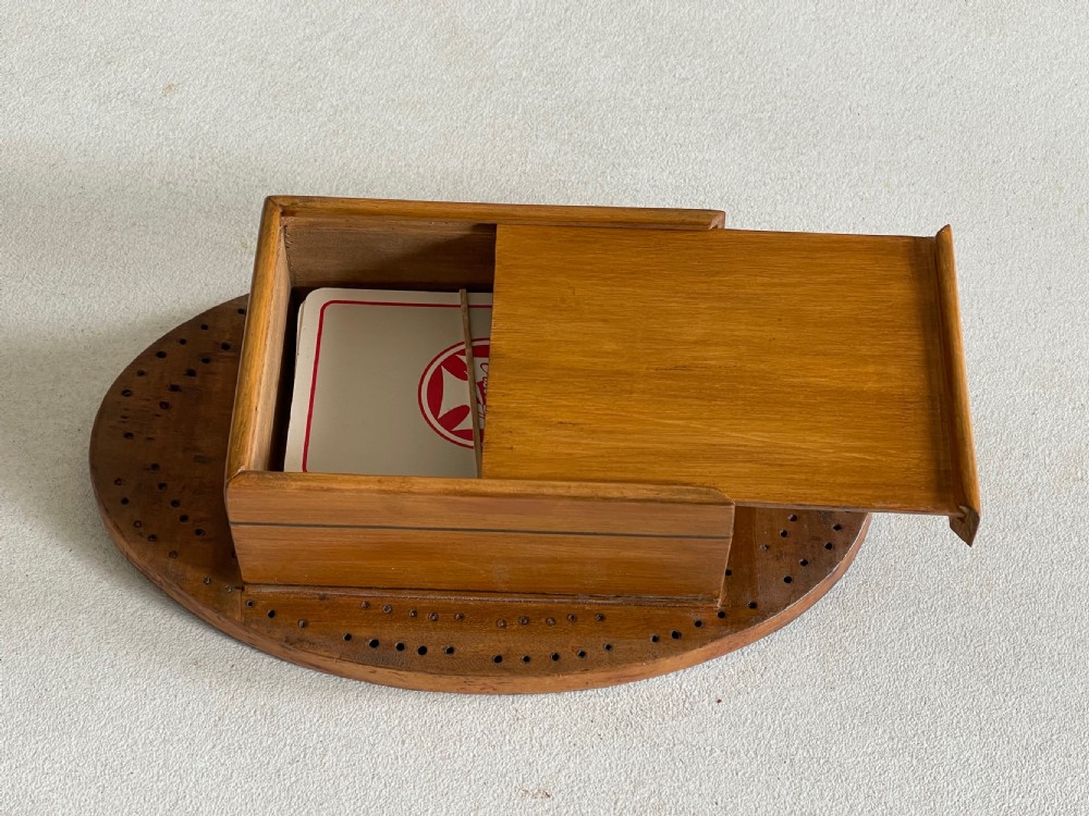 A Georgian Cribbage Board & Card Box  View III