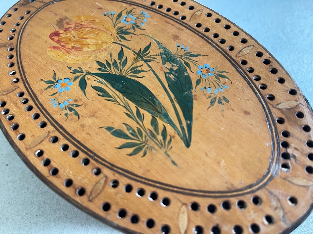 A Georgian Cribbage Board & Card Box  View V