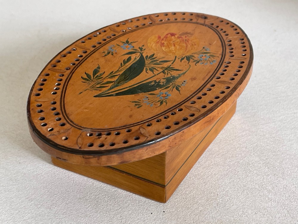 A Georgian Cribbage Board & Card Box  View VI
