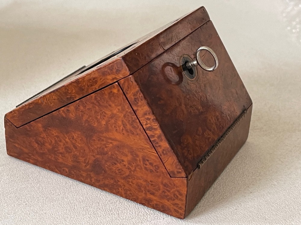Antique  Treen Tunbridge Ware Pocket Watch Stand View III