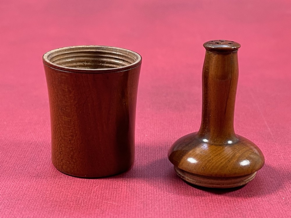 Antique Treen Nutmeg Grater - wine bottle shaped View III
