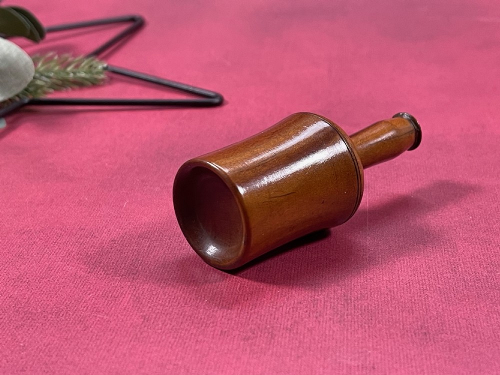 Antique Treen Nutmeg Grater - wine bottle shaped View VI
