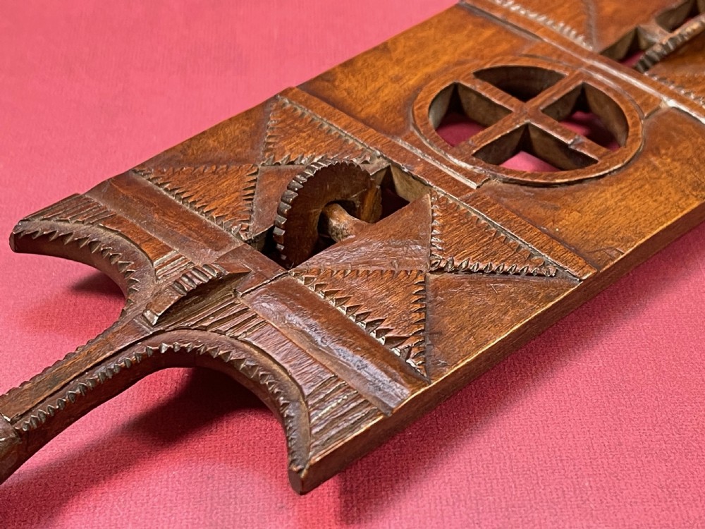 Antique Treen Welsh Lovespoon View VI