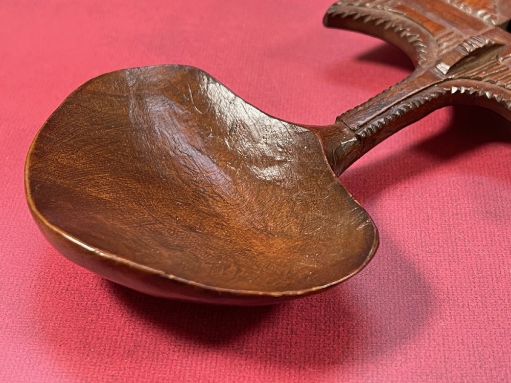 Antique Treen Welsh Lovespoon View VIII