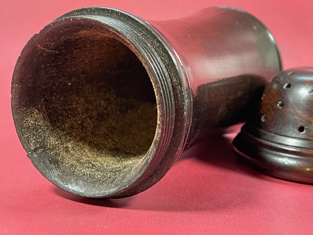 Antique Treen Spice Muffineer View II