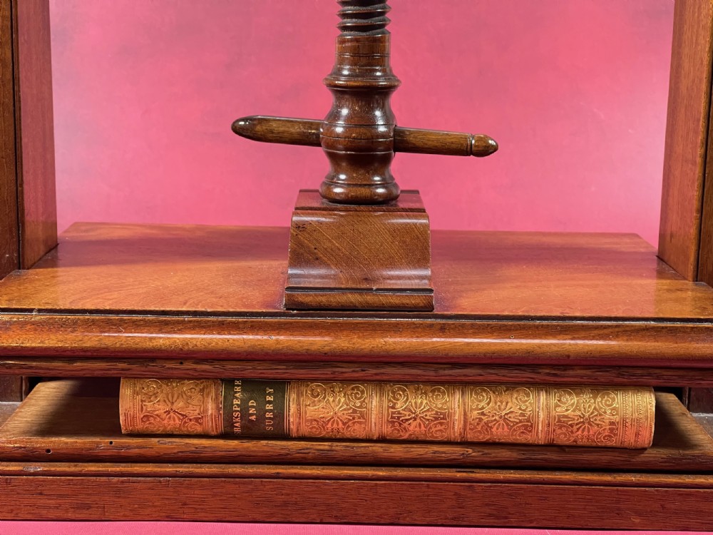 A Fine Quality Mahogany Book Press View II